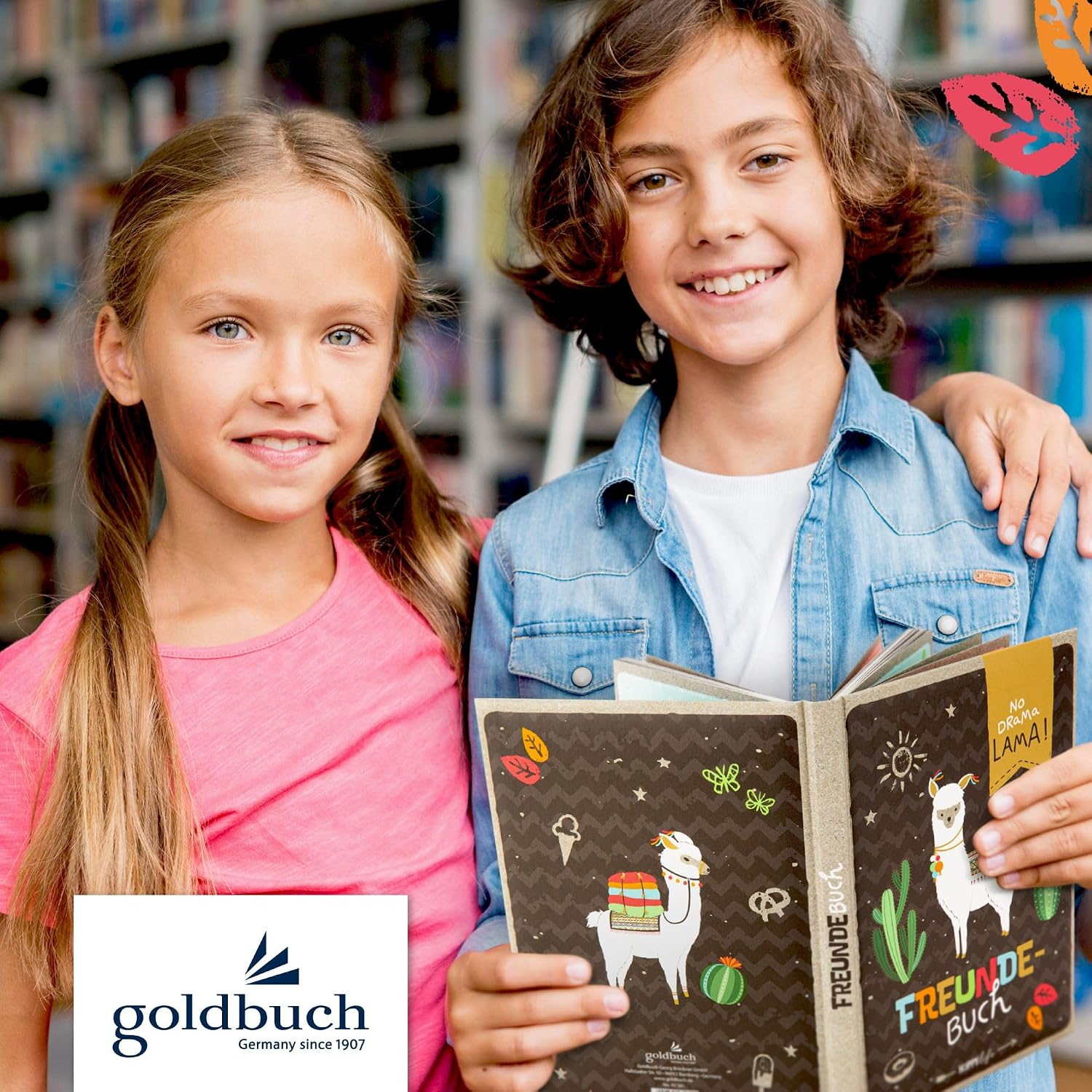 Thumbnail 6 de goldbuch 43581 Freundebuch Happylife Lama (DIN A5) – Erinnerungs- und Notizbuch zum Ausfüllen mit 84 Seiten