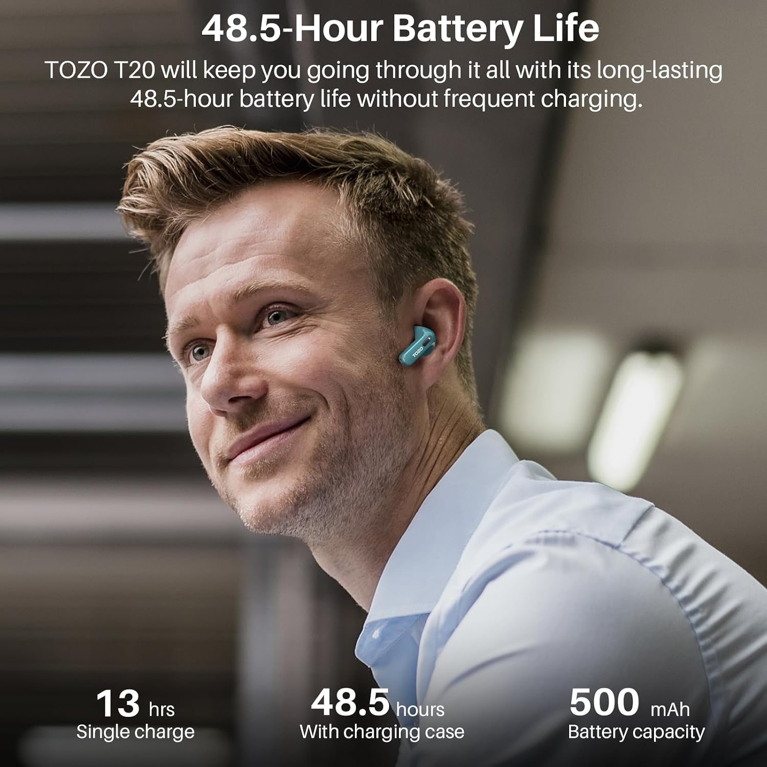 Thumbnail 5 de TOZO T20 In-Ear Kopfhörer Bluetooth 5.3, 48,5 Std. Akkulaufzeit