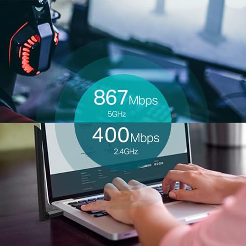 Detalle 2 de TP-Link Archer T3U Plus: Adaptador WiFi USB AC1300 para PC con doble banda y antena de alta ganancia