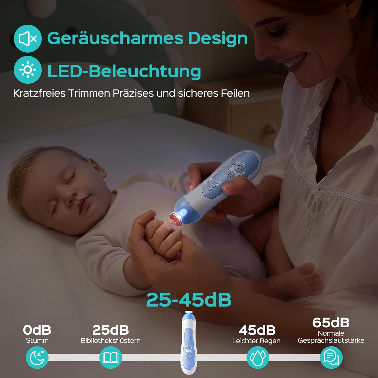 Thumbnail 4 de COSLUS 2026 Elektrische Nagelfeile 5 Geschwindigkeiten