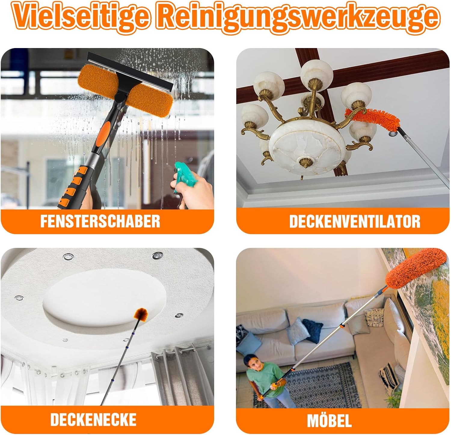 Detalle 2 de LAANPOLE 6M Teleskop-Staubwedel 6 m