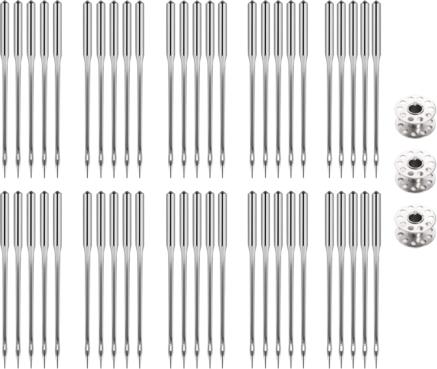 Detalle de IKWOLETI IK-Needles-06-01 naaimachinenaalden, 100 stuks in 5 maten