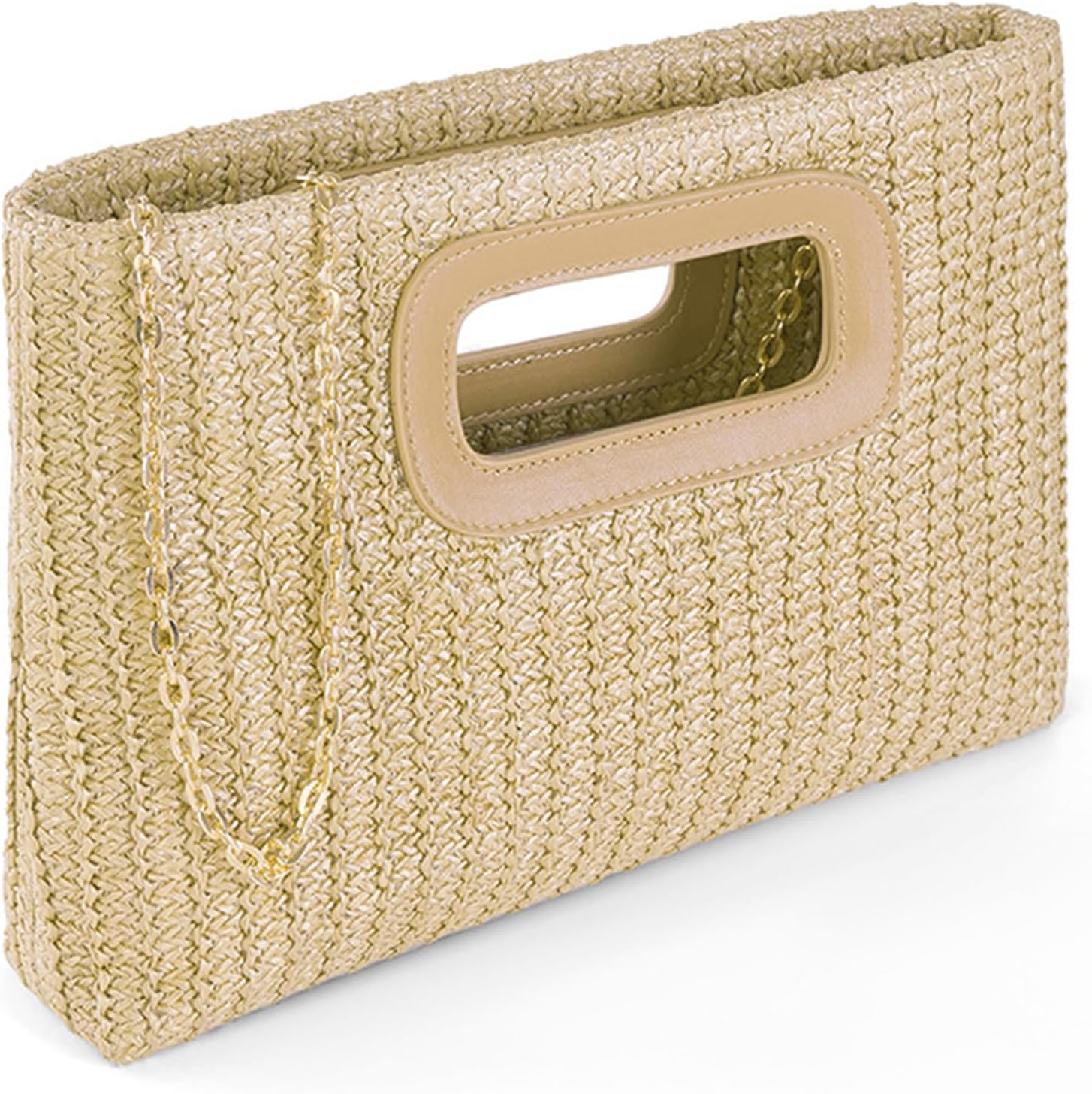 Detalle 2 de Crbeqabe Straw Clutch Purse