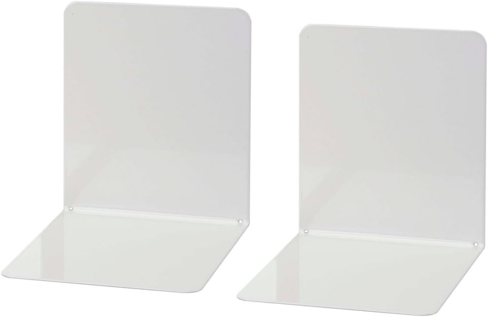 Detalle 1 de Wedo 1021102 Buchstütze aus Metall, breite Ausführung, 14 x 12 x 14 cm, 2 Stück, rot