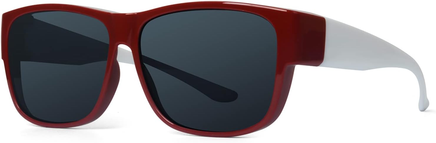 Detalle de LVIOE Over Glasses Fit-over Sunglasses for Women/Men – Polarised Wrap Around Driving Sunglasses