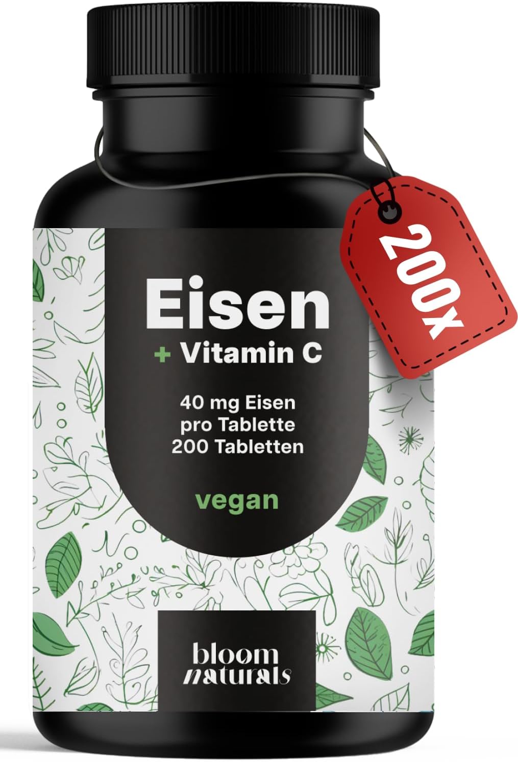 Detalle de Eisentabletten mit Vitamin C – 40 mg pro Tablette