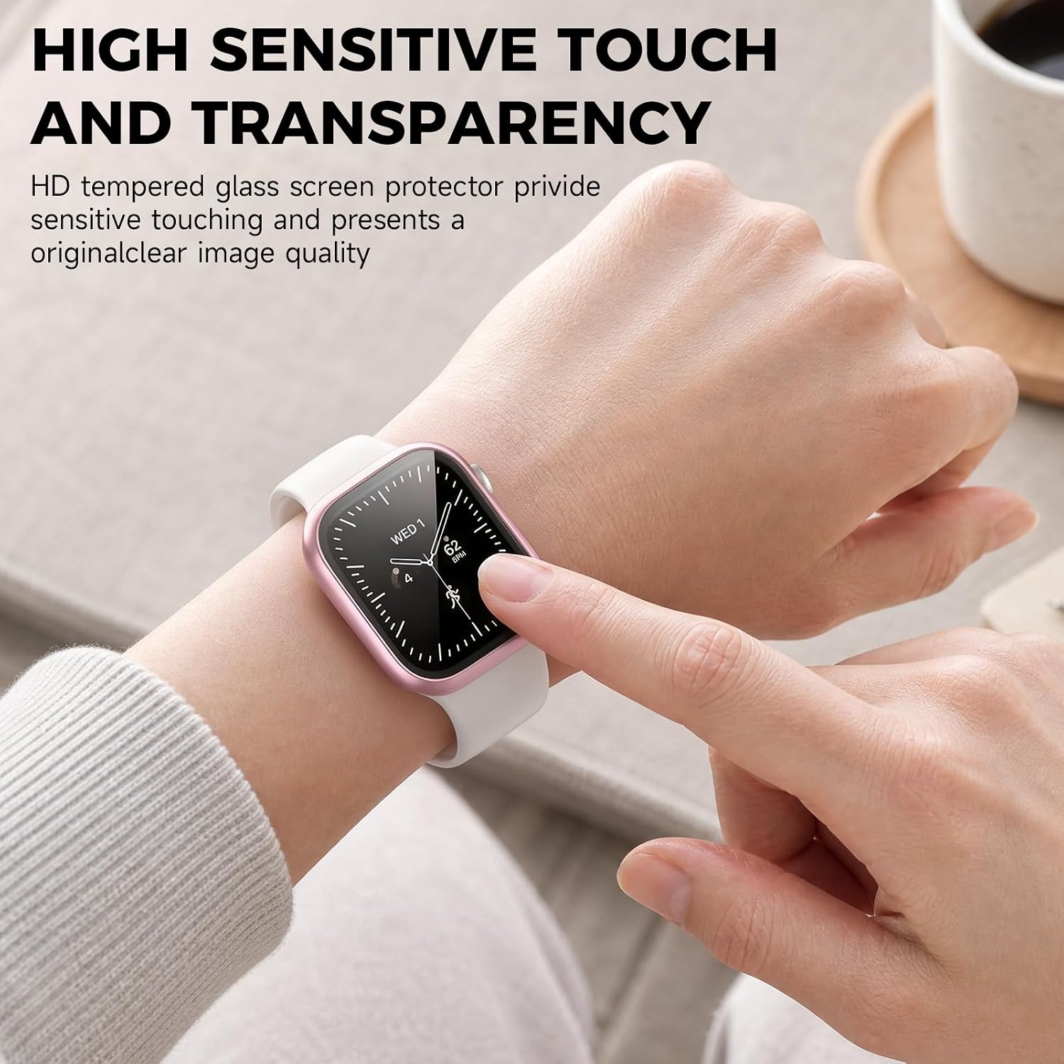 Thumbnail 3 de Haojavo Apple Watch Series 12 42mm Case, 5-Pack with Tempered Glass