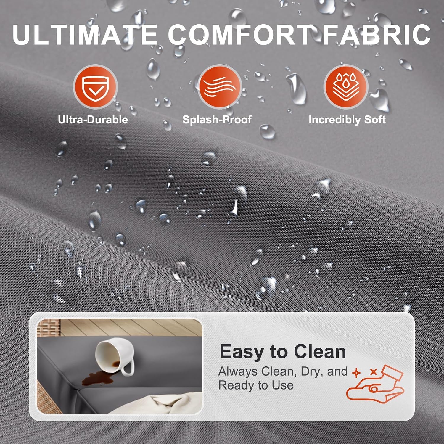 Thumbnail 6 de Aoxun Patio Cushion Set 14-Piece