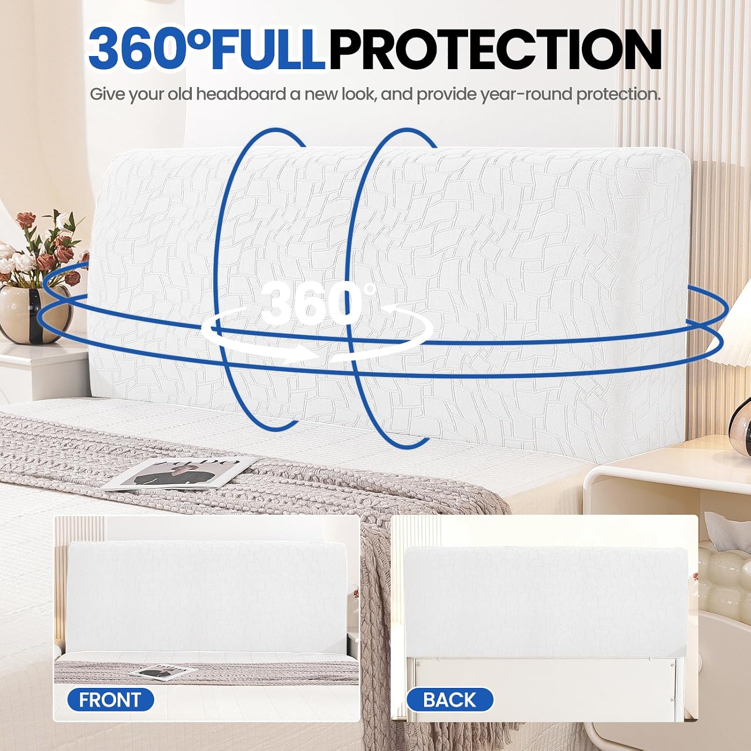 Thumbnail 5 de Ystyle Copri Testiera Letto 90 cm Bianco Sporco