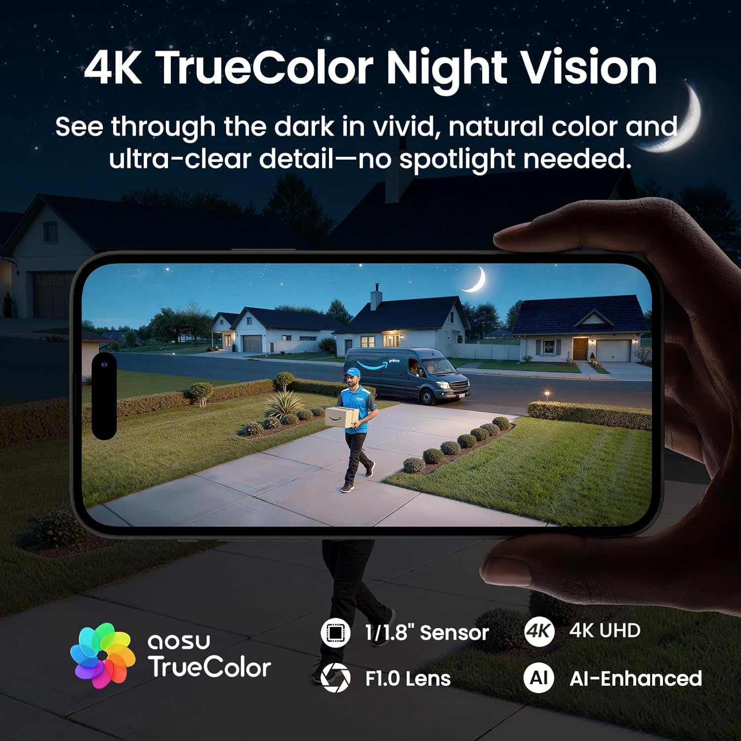 Thumbnail 3 de aosu T2 Ultra 4K Wireless Outdoor Security Camera