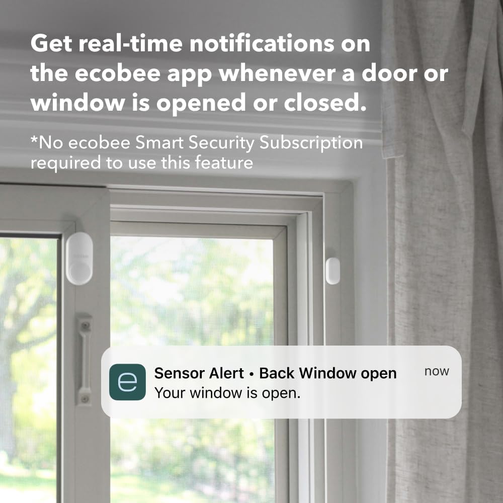 Detalle 2 de ecobee Smart Sensor for Doors & Windows 2-pack — contact sensor 🔒