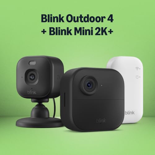 Thumbnail 6 de Blink Outdoor 4 Cámara + Blink Mini 2K+ Cámara (Negro) con Sync Module Core incluido
