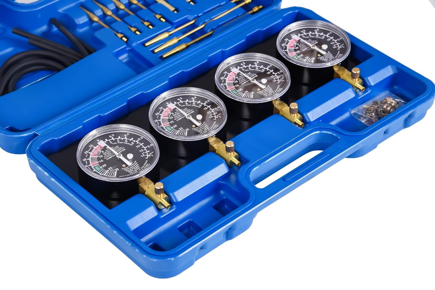Thumbnail 1 de DHA Carburetor Vacuum Synchronizer Gauge Set (4 gauges) with hoses & adapters for Yamaha, Honda, Suzuki, Kawasaki