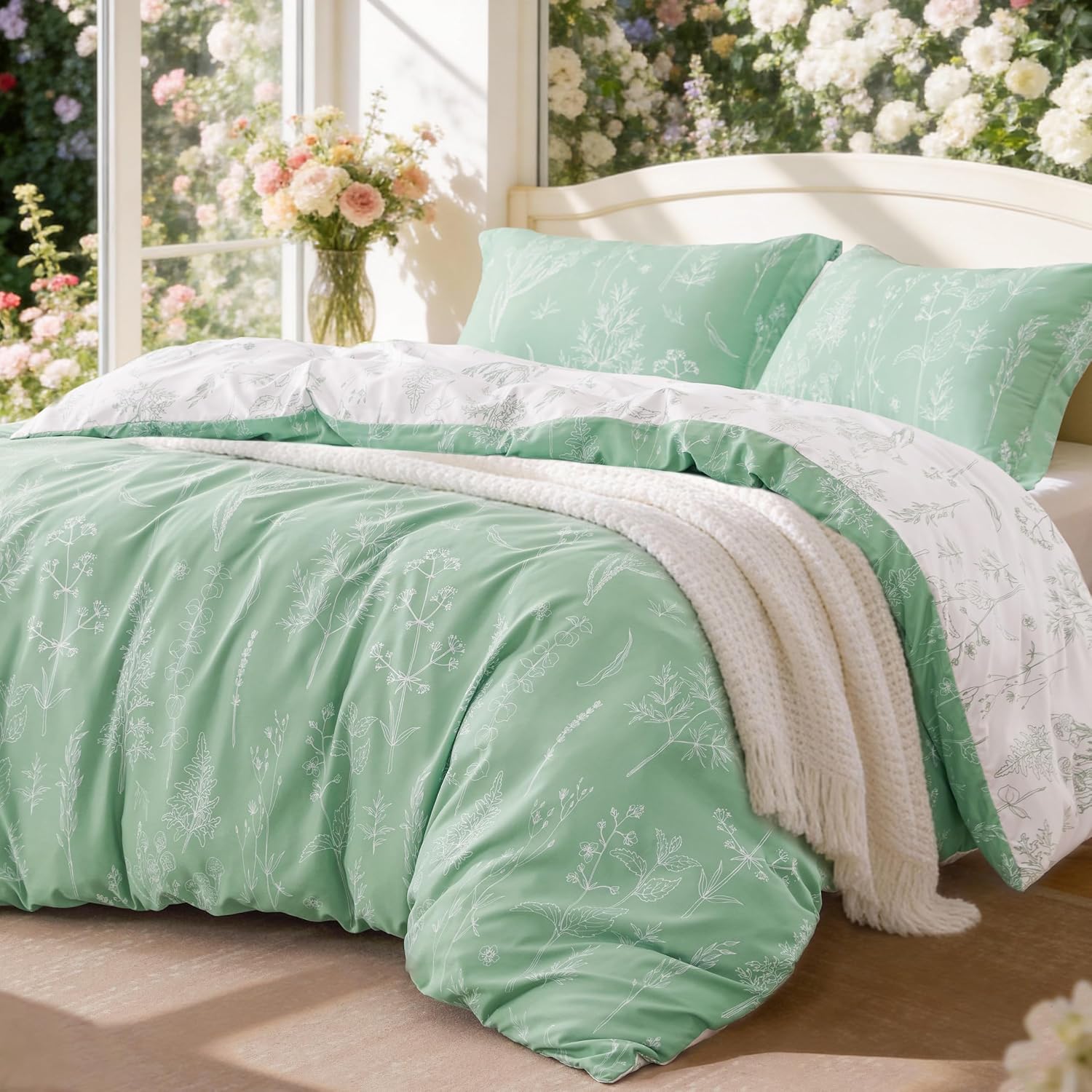 Love's cabin Floral Comforter Set Full