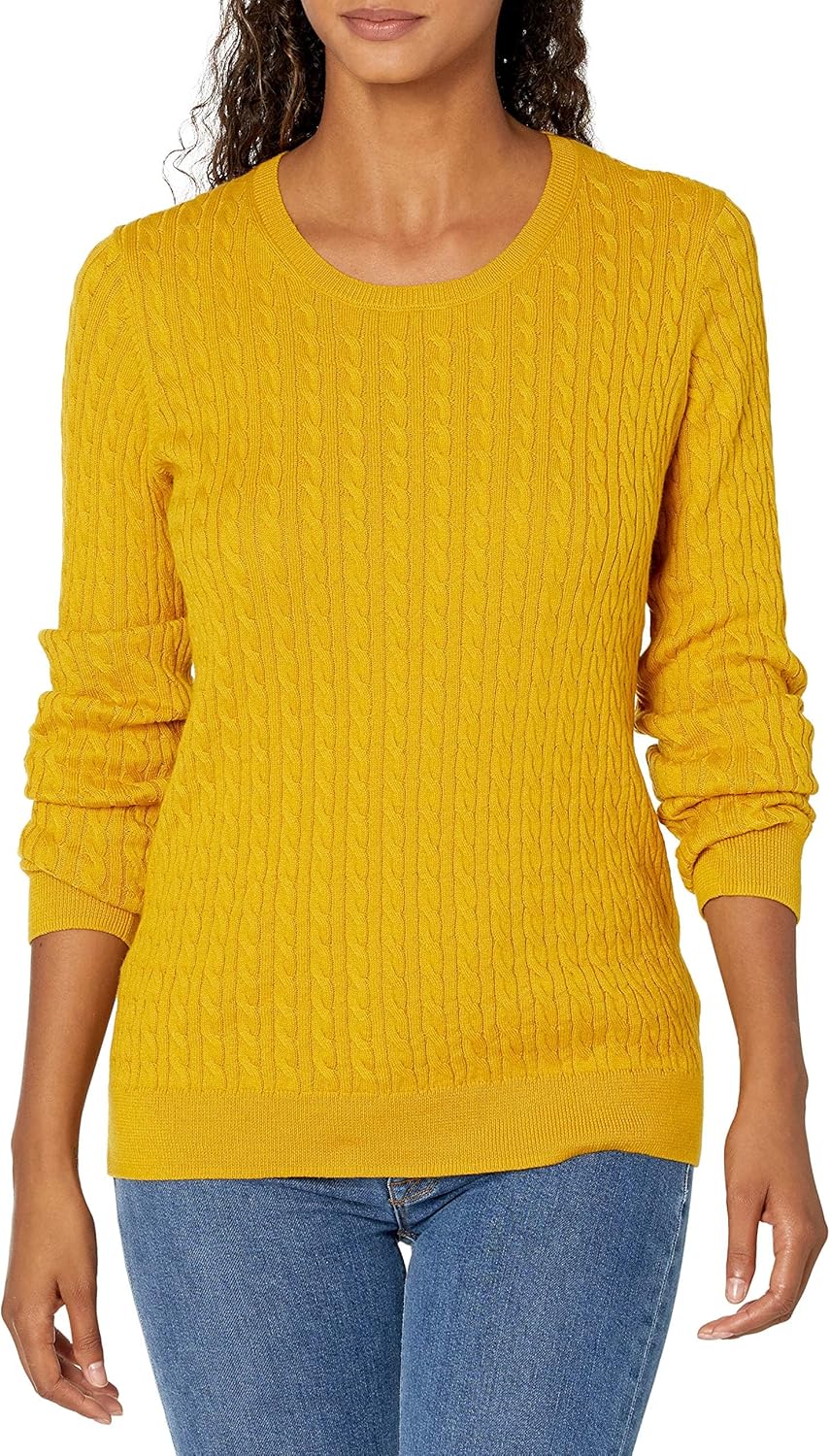 Thumbnail 6 de Amazon Essentials Women’s Lightweight Cable Knit Long-Sleeve Crewneck Jumper (Plus Size option)