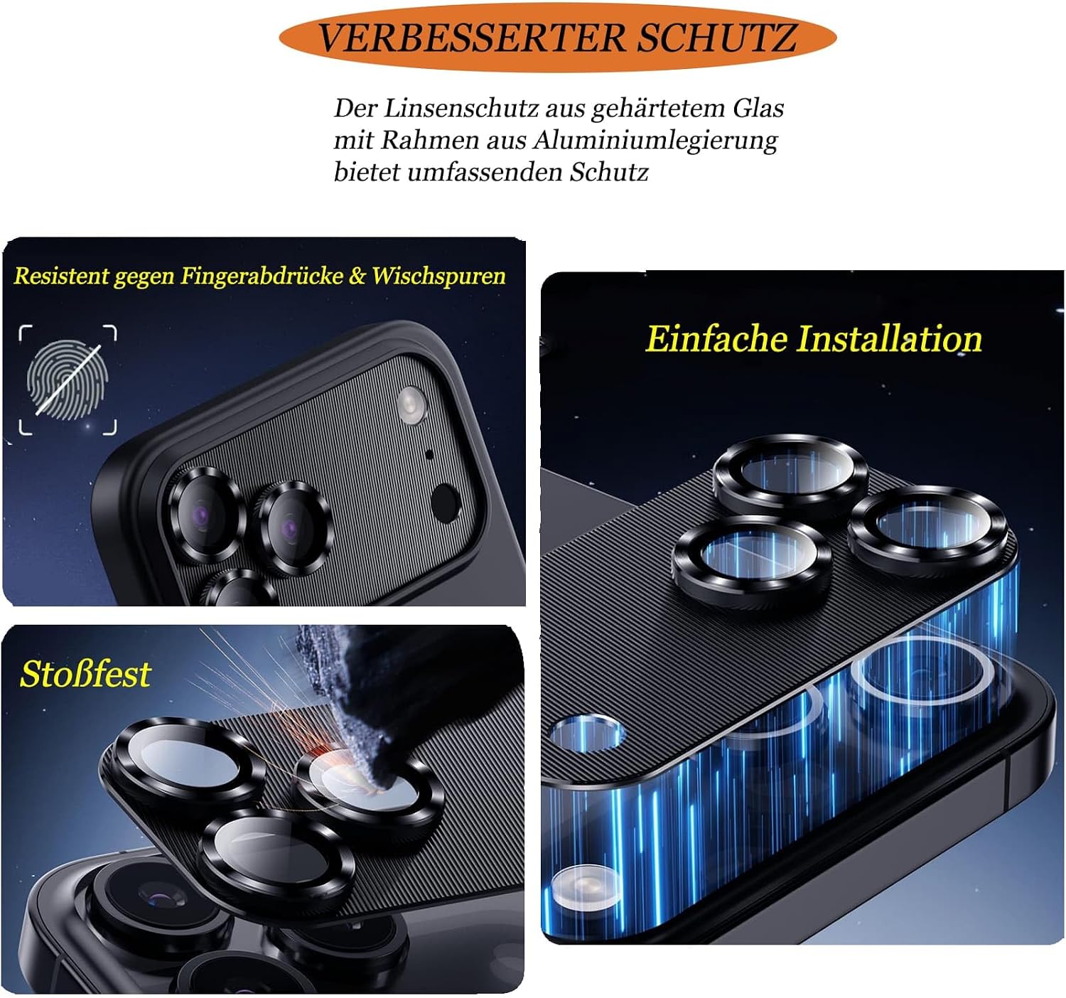 Detalle 2 de Leedia Kameraschutz für iPhone 17 Pro Max