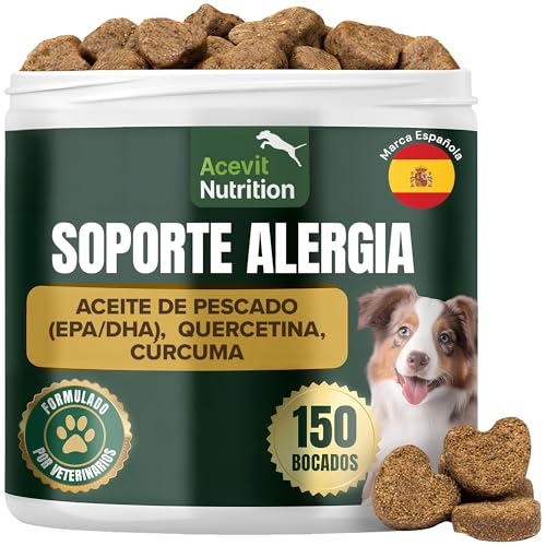 Alivio Alergia Perros de Acevit Nutrition 150 uds: suplemento inmunológico y de piel para mascotas