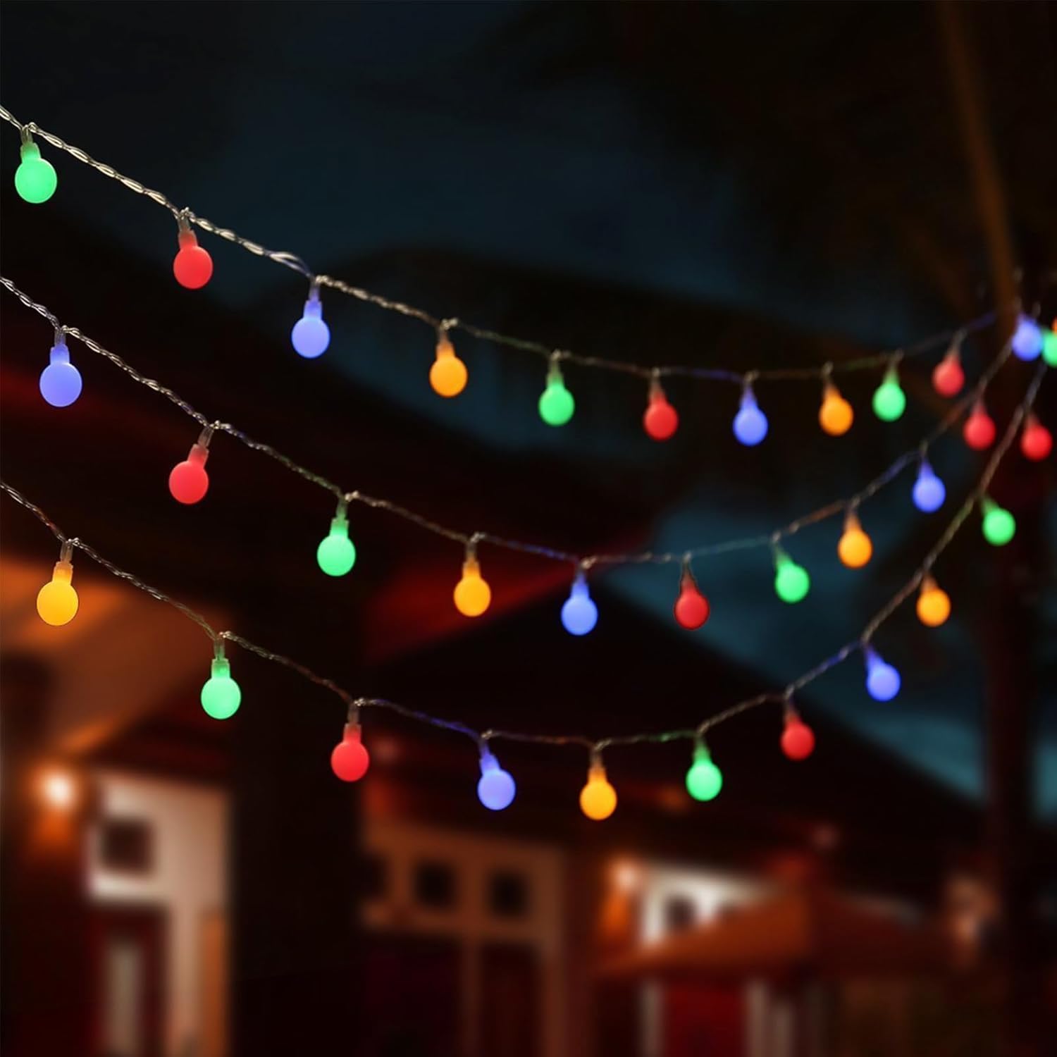 Thumbnail 4 de ENLACE LED Kugel-Lichterkette 4 m, 40 bunte LEDs – batteriebetrieben