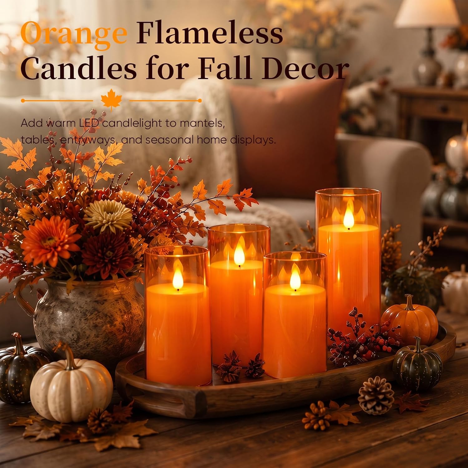 Detalle 2 de Homemory Flameless Candles, 9-Pack