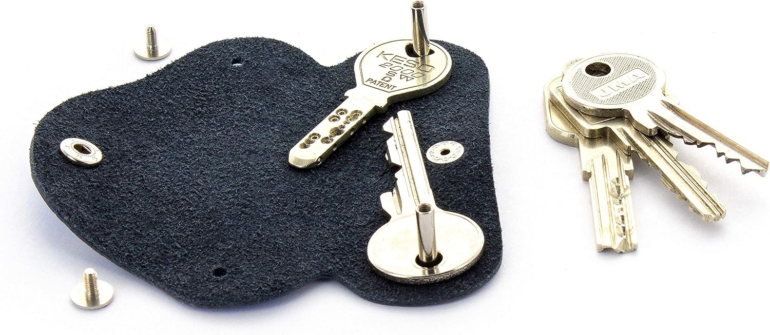 Thumbnail 6 de Jaimie Jacobs Key Boy Key Organizer aus echtem Leder (blau) – Schlüsselmäppchen für bis zu 12 Schlüssel