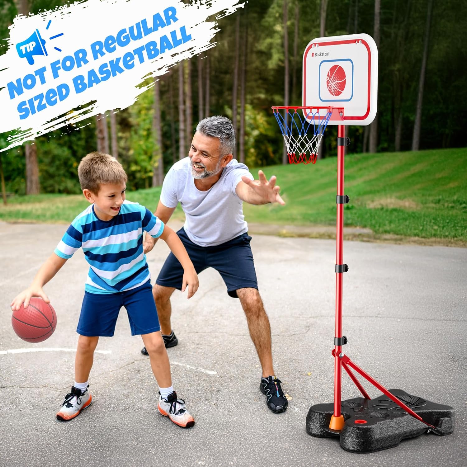 Detalle 2 de HopeRock 2-in-1 Kids Basketball Hoop 71.2