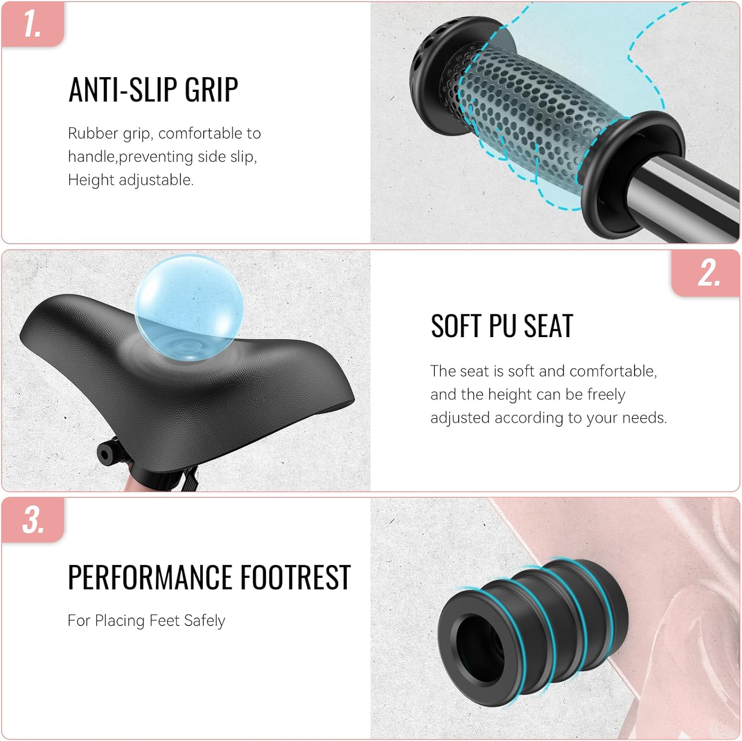 Thumbnail 4 de SEREED Toddler Balance Bike (2 Years Old), No-Pedal Kids Bike with Tool-Free Height Adjustment (Pink)