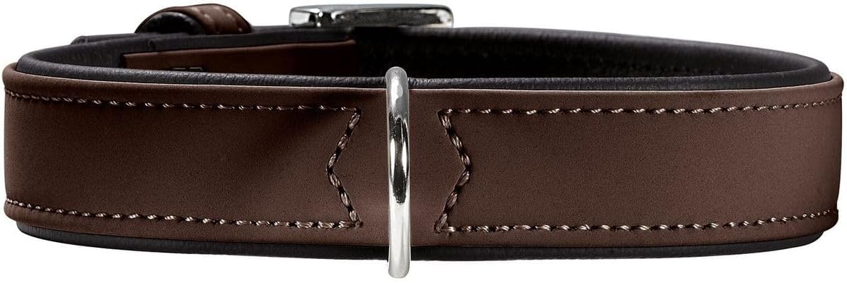 Detalle de HUNTER Hundehalsband SOFTIE − Nubukoptik aus Kunstleder, Made in Germany, Größe 50