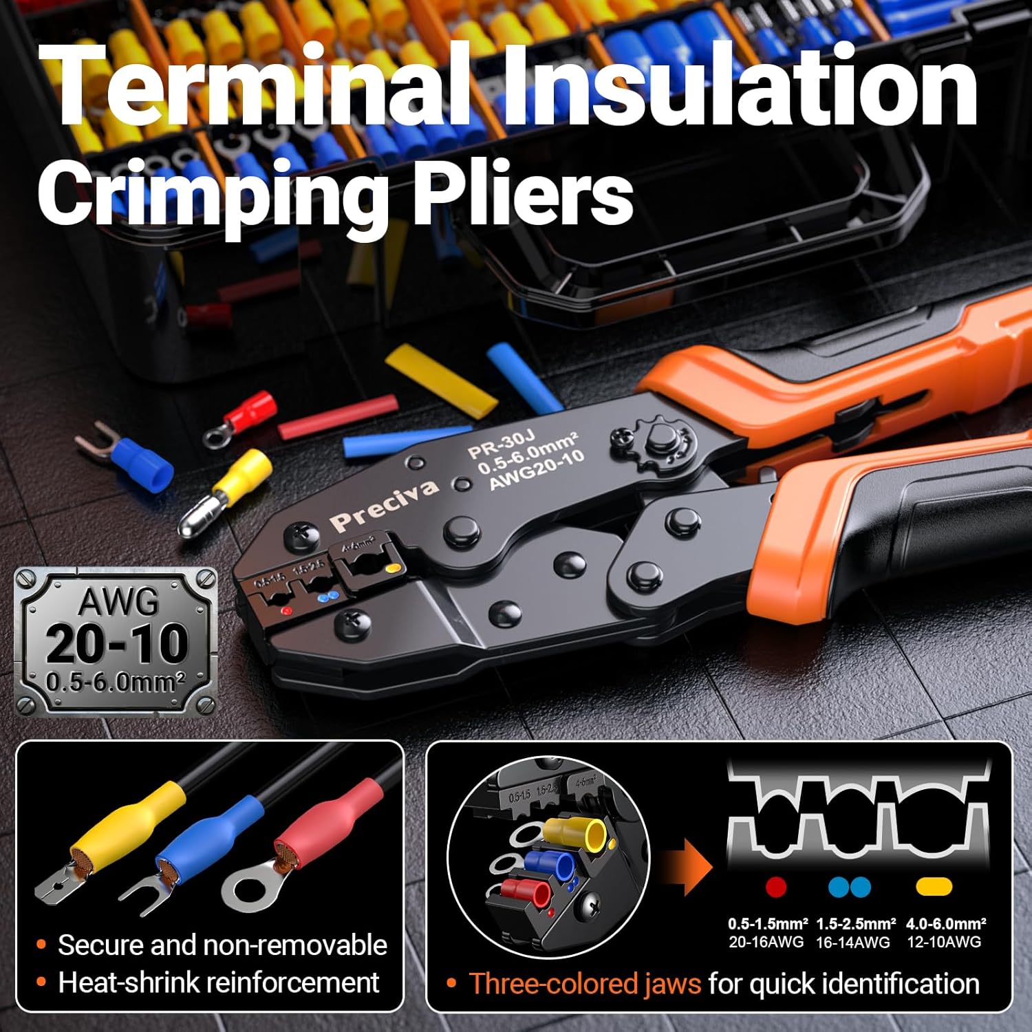 Detalle 2 de Preciva 600-Piece crimping tool set