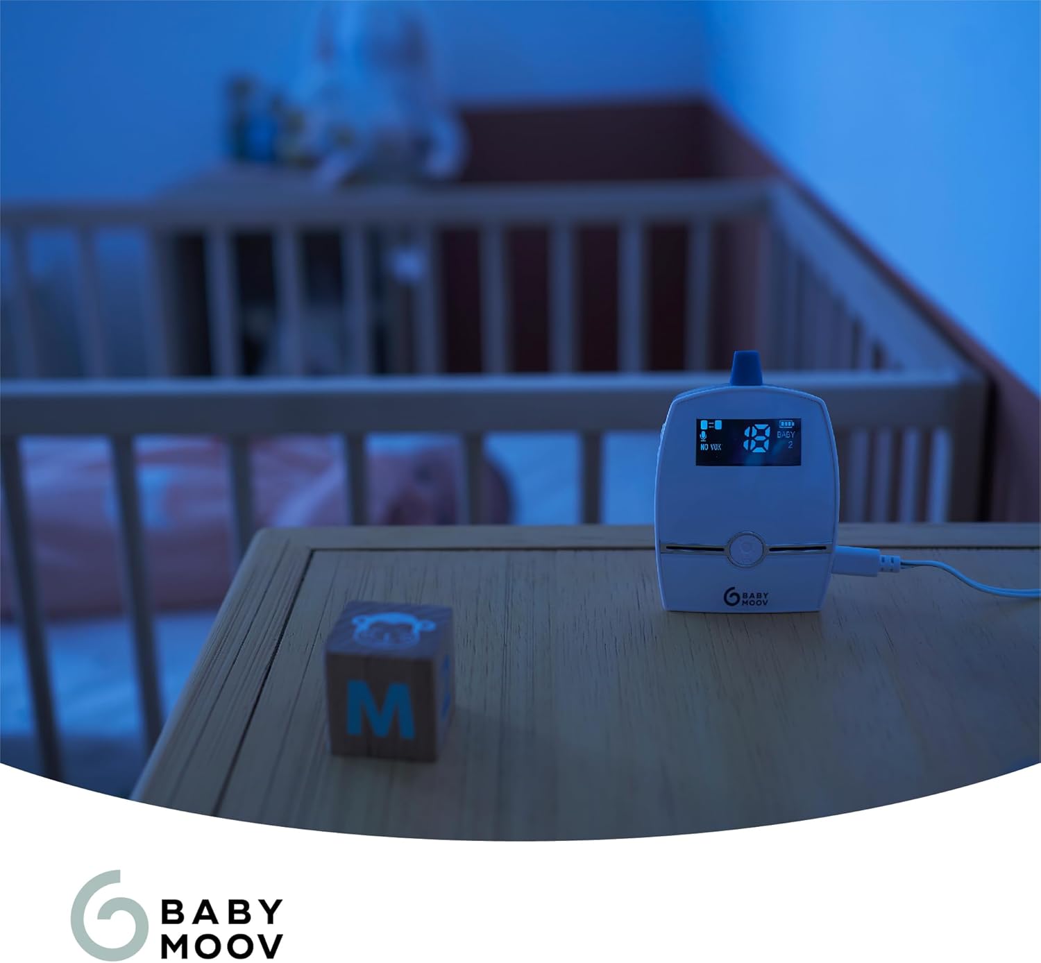 Thumbnail 6 de Babymoov Babyphone Audio Premium Care – Émetteur double, faible émission, veilleuse et talk-back