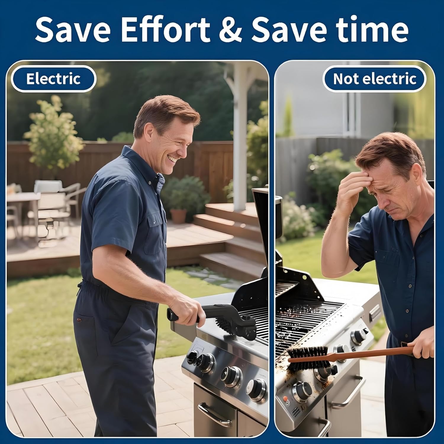 Thumbnail 2 de SWITMH Electric Grill Brush Rechargeable: 3-Speed, 180° Rotary Head, USB-C Quick Charge