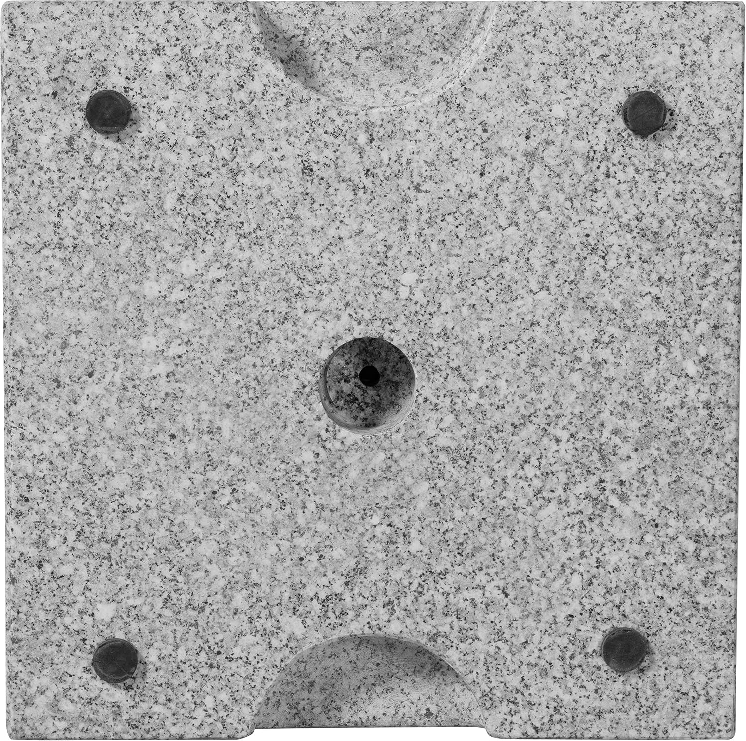 Thumbnail 4 de Doppler Granit Socle 25 kg – Pied de Parasol en Acier Inoxydable, Carré 38x38x7 cm