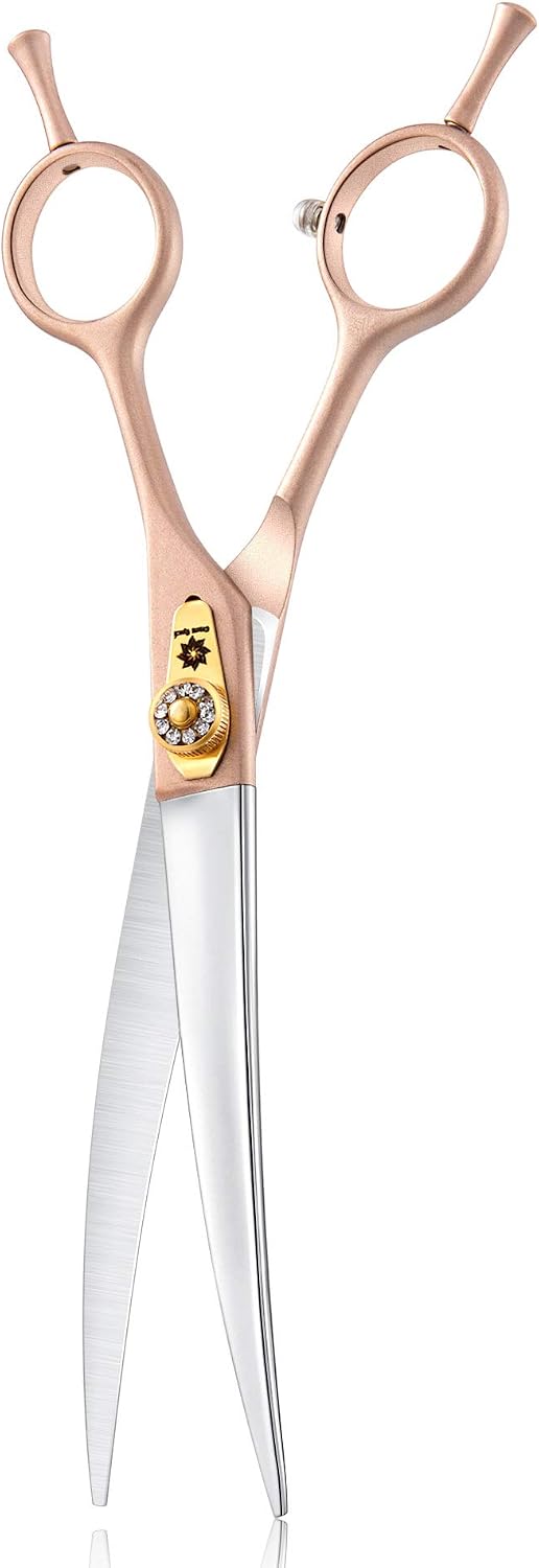 Detalle de Dream Reach 7-inch Professional Pet Grooming Scissors Kit (Straight, Curved, Thinning & Chunker)