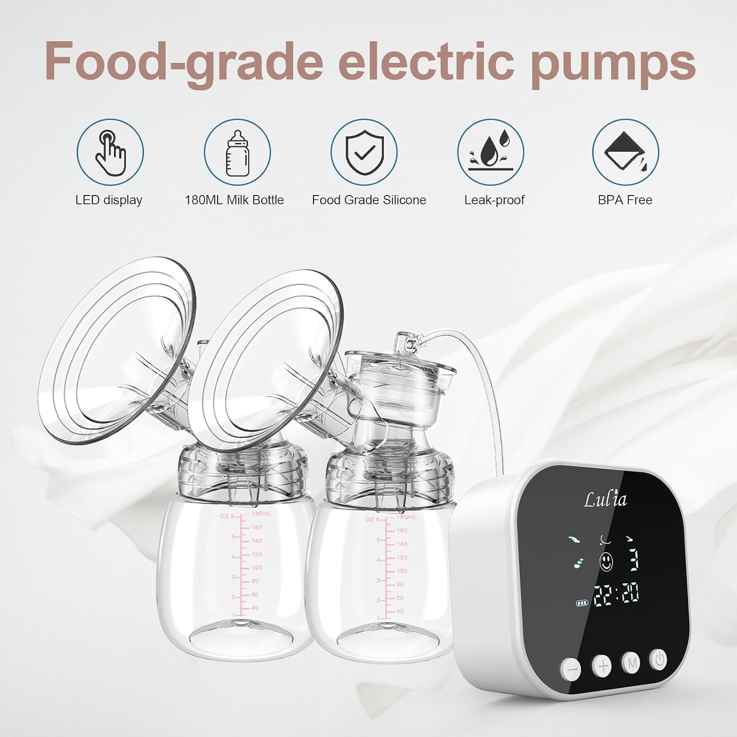 Detalle 2 de Lulia Double Electric Breast Pump 2500mAh
