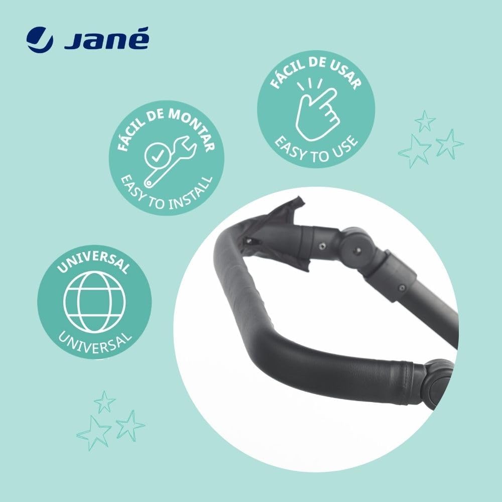 Thumbnail 2 de Jané Housse Guidon Poussette Universelle — Guidon Fermé, Protection Anti-Usure, Zip, Noir