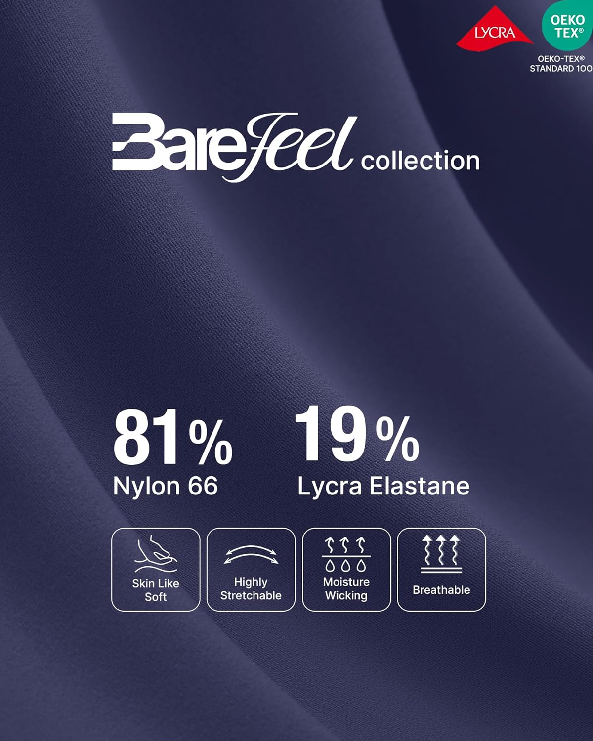 Detalle de G4Free BareFeel Maternity Trousers: Over Bump Flare Leggings with Pockets
