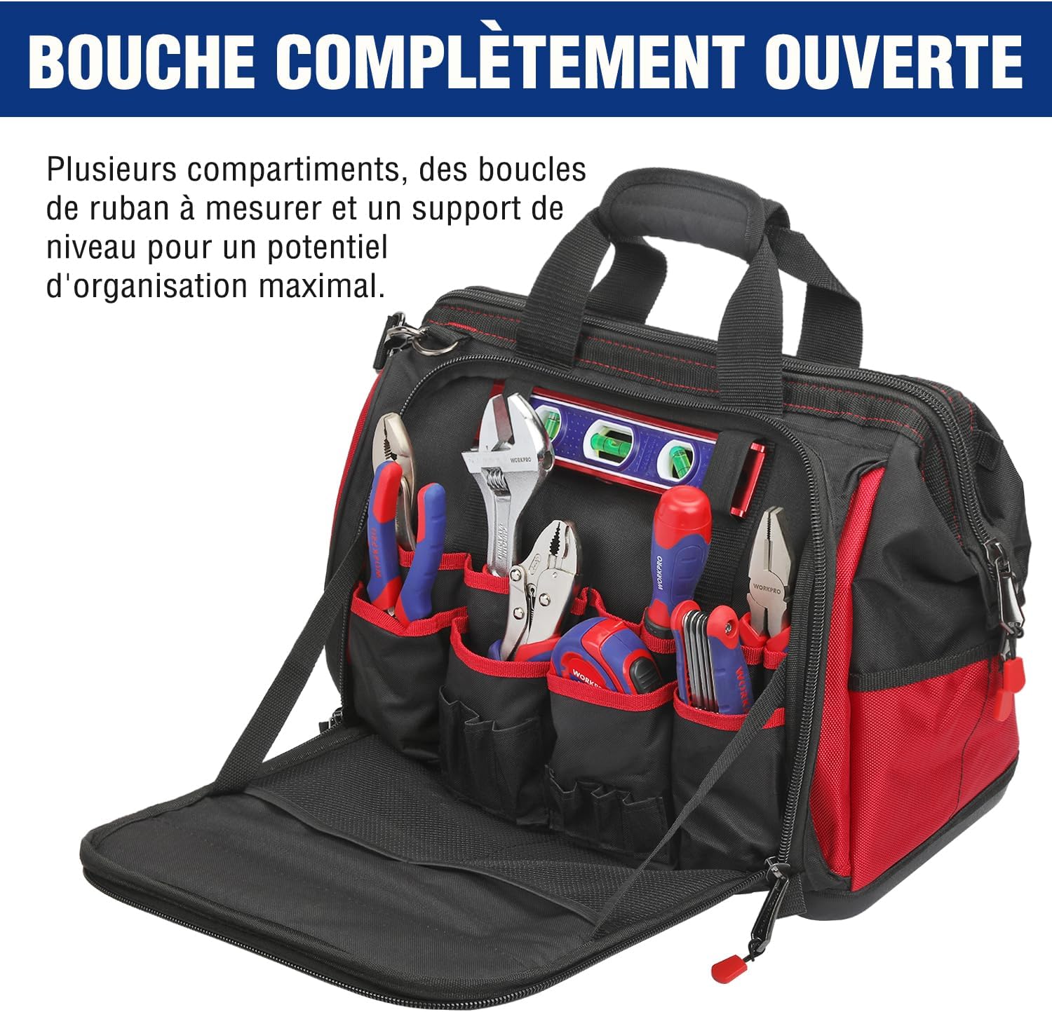 Thumbnail 4 de WORKPRO Sac à outil 39 poches 42 x 25 x 34 cm