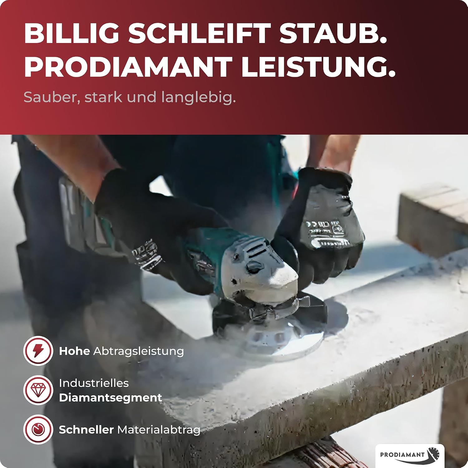 Detalle 2 de PRODIAMANT Premium Diamant-Schleiftopf 125 mm