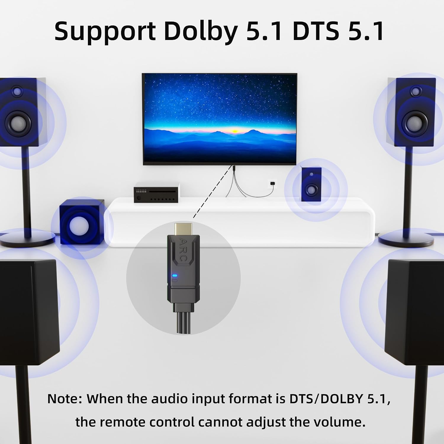 Detalle 2 de YEUGICEO HDMI audio converter, 192 kHz