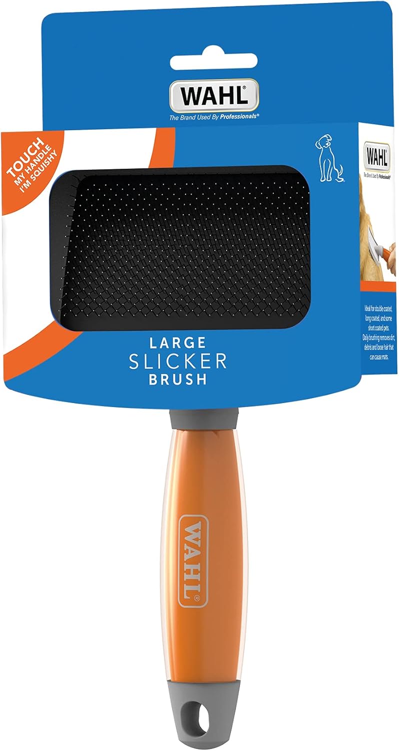 Detalle de Wahl Large Slicker Brush with Gel Handle for Dogs & Cats