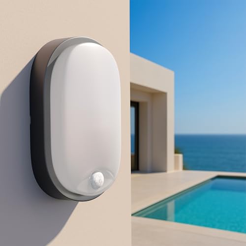 Thumbnail 6 de Luceco Eco Luz LED Exterior de Mamparo con Sensor PIR – 10 W, 700 lm, 4000 K, IP54