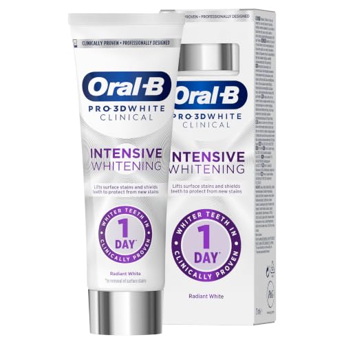 Detalle de Oral-B Pro-3D White Clinical Intensive Whitening Toothpaste Radiant White 75ml
