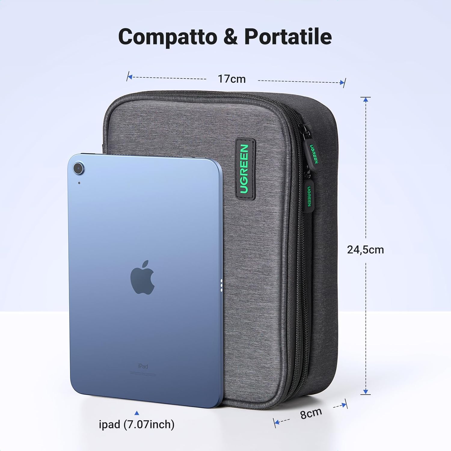 Detalle 2 de UGREEN Borsa Accessori da Viaggio con organizer per cavi e tablet fino a iPad mini