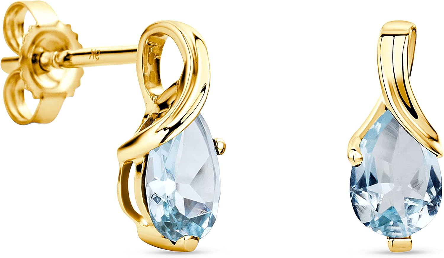 Detalle 2 de Orovi Boucles d'Oreilles Poire 0,91 ct