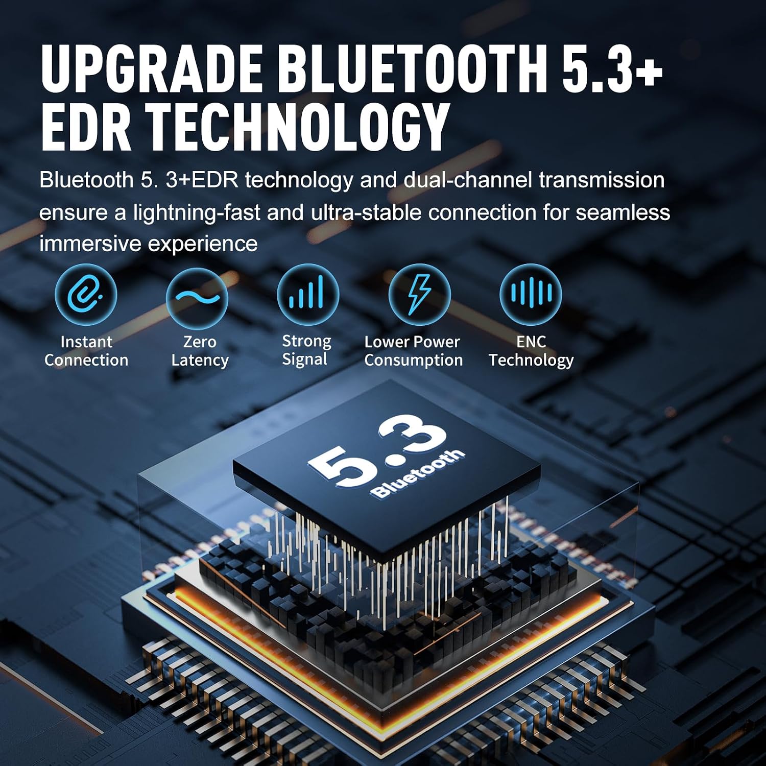 Detalle 2 de ZIPFORCE ZF Luna Pro auricolari Bluetooth 40h
