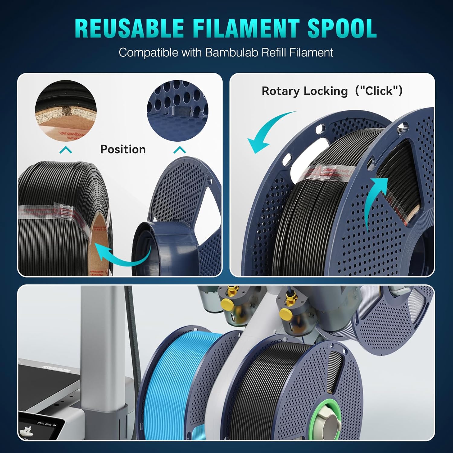 Thumbnail 1 de SUNLU PLA+ 2.0 Filament 1,75 mm (PLA Plus, High-Speed) – 1 kg, Hautfarben, Maßgenauigkeit ±0,02 mm