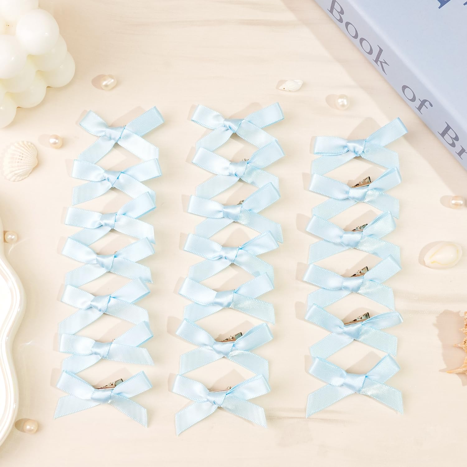 Thumbnail 6 de CÉLLOT Baby Blue Bow Hair Clips, 20-Piece Set