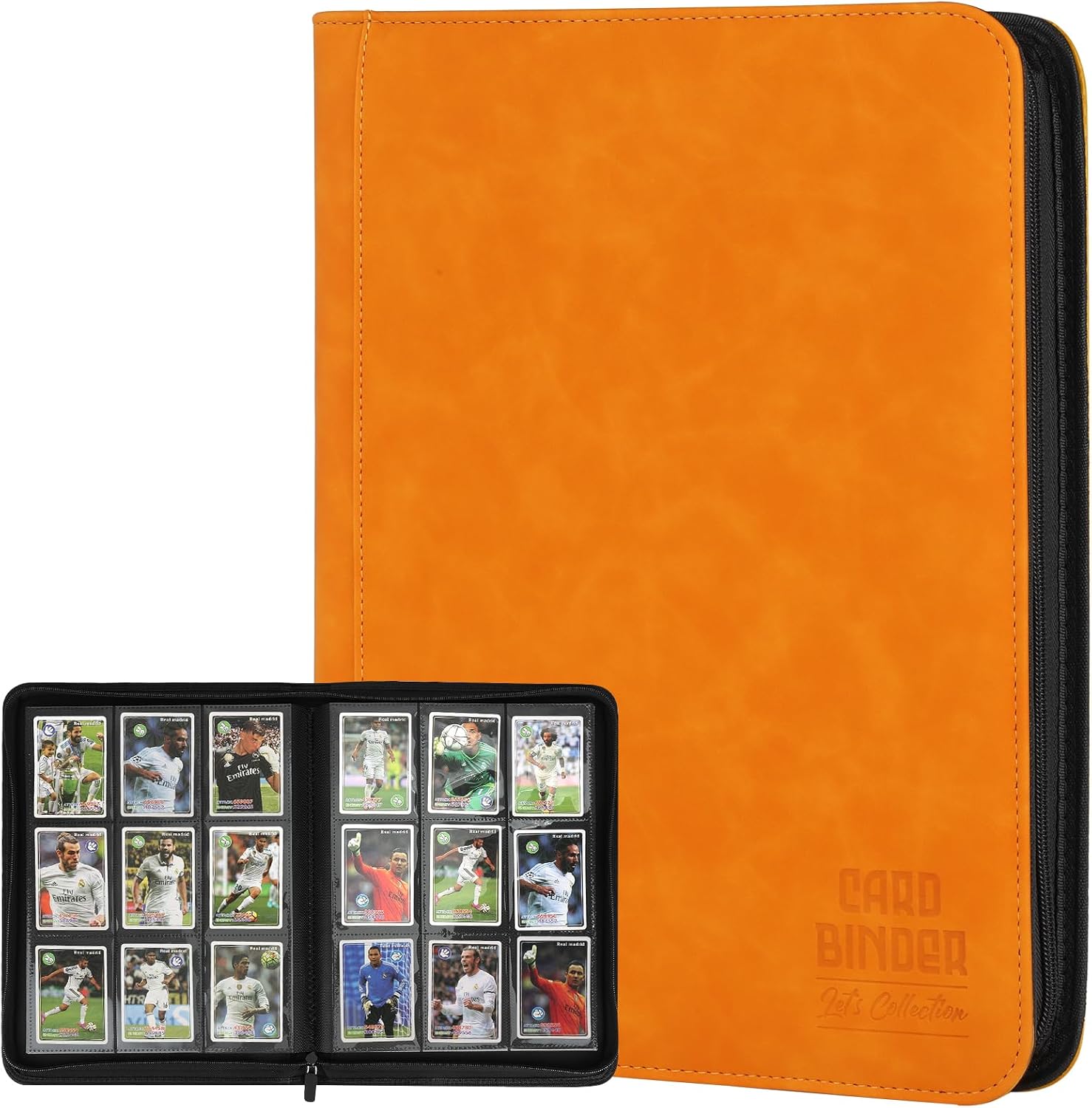 Premium 9-Pocket Trading Card Binder 540-Pocket Orange