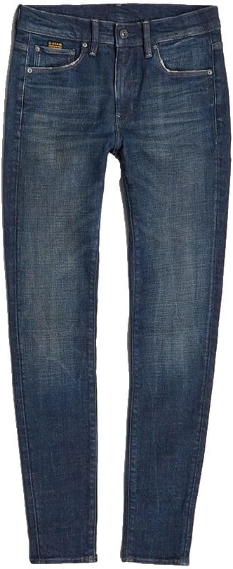 Detalle de G-Star Damen 3301 Skinny Jeans – klassische 5-Taschen-Jeans mit High-Waist-Schnitt