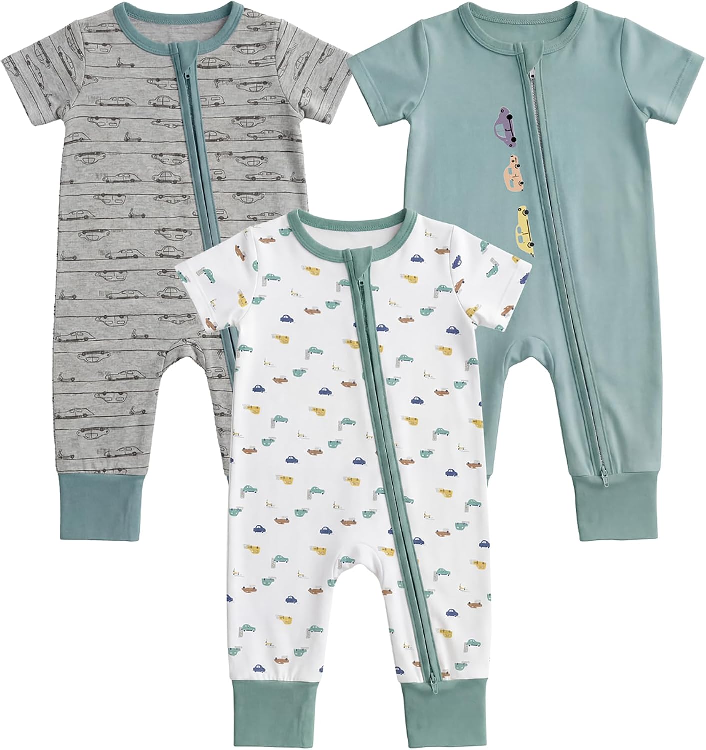 Detalle de Aablexema Baby Footless Pajamas in Rayon from Bamboo
