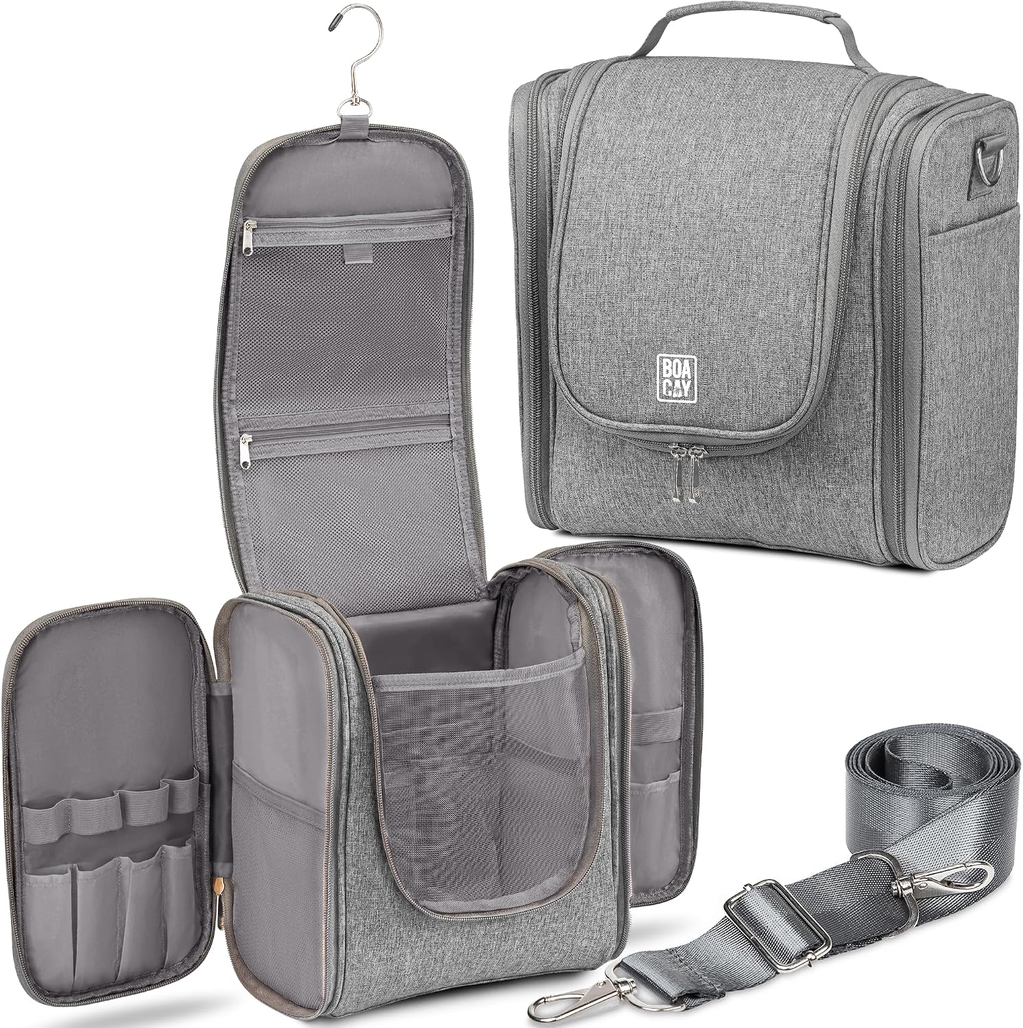 Detalle de BOACAY Hanging Toiletry Bag 29.5 × 15.2 × 29 cm